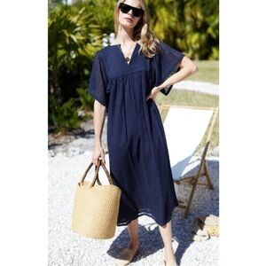 Emerson Fry navy maxi dress kaftan